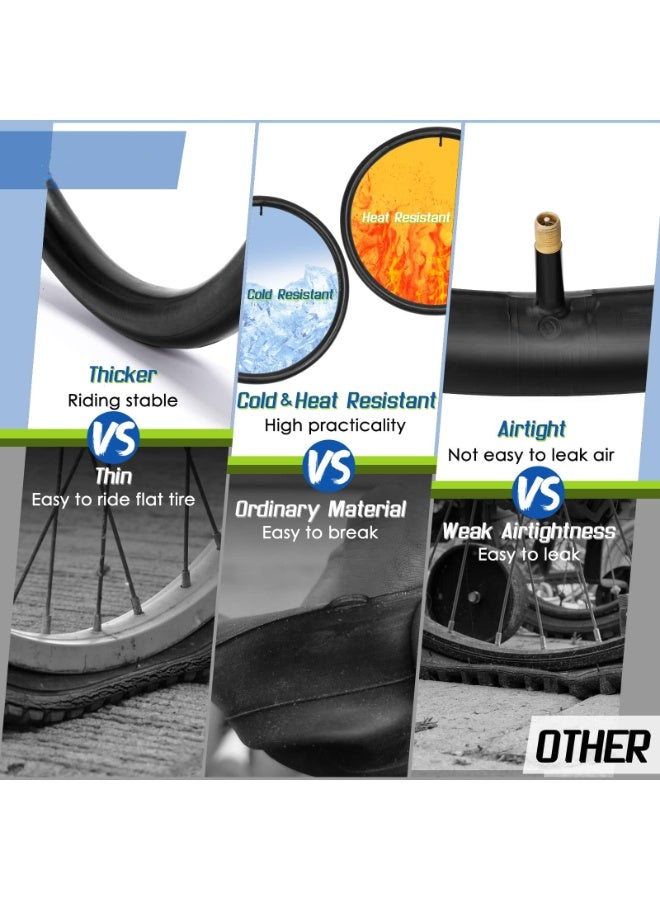 Peachjoy 2 Pcs 16" Bicycle Tubes, 16x1.75-2.125 Inches Bicycle Tube with 2 Tire Levers Butyl Rubber Bike Inner Tube with 32mm Schrader Valve for Road/MTB/Kids Bike - Image 3